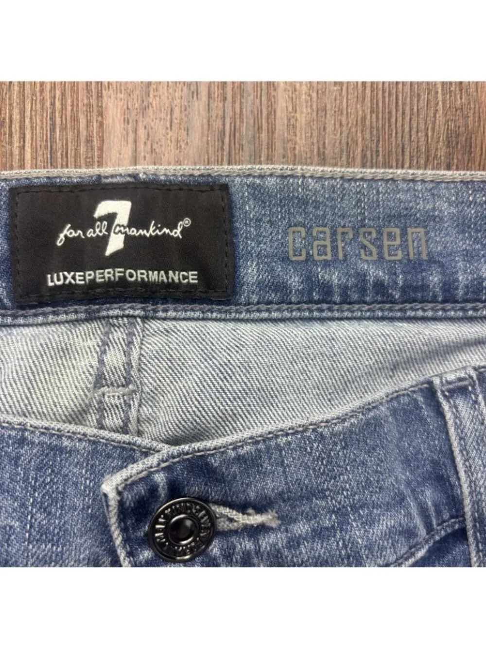 7 For All Mankind Carsen Luxe Performance Jeans Light Wash Men’s Size 38